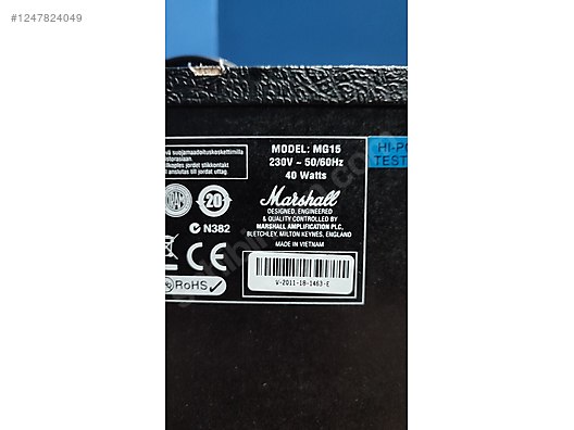 MARSHALL MG15 ELEKTRO GİTAR AMFİSİ - Gitar Amfisi ve Diğer Enstrüman Yan Ekipmanları sahibinden.com'da