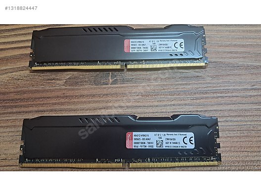 Hyperx Fury 8gb 2133 mhz x 2 ve 4gb 2666 mhz ddr4 Ram sahibinden