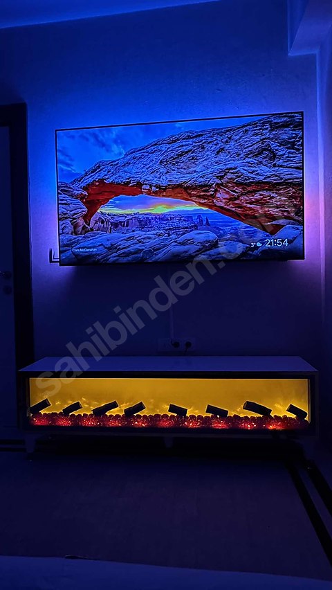 Şömineli Tv Ünitesi 150 cm (sıfır)