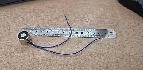 P20/15 12V DC Elektromıknatıs - 2.5 kg Tutma Gücü