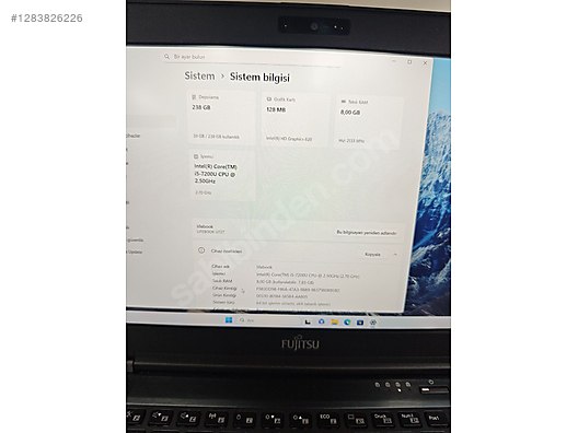 Fujitsu Siemens 12,5 inç/ i5 8 nesil / 8Gb / 256Gb USB-C - İlan ve alışverişte ilk adres sahibinden.com'da
