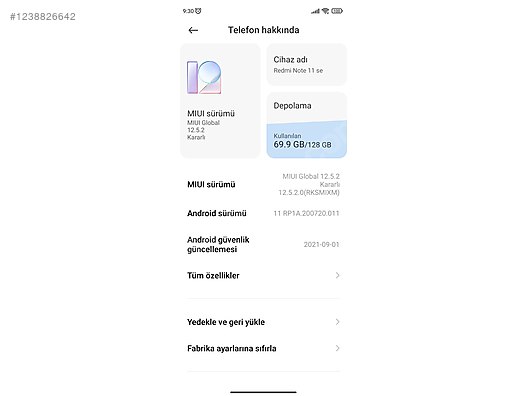 İkinci El ve Sıfır Alışveriş / Cep Telefonu & Aksesuar / Cep Telefonu / Xiaomi / Redmi Note 11SE