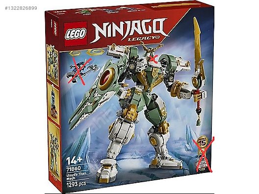 Lego Ninjago 71860 Lloyd Titan Mech FİGÜRSÜZ on sahibinden.com