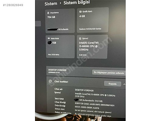 Fujitsu esprimo p757 - Alışveriş :: Sıfır, İkinci El Ürünlerle sahibinden.com'da