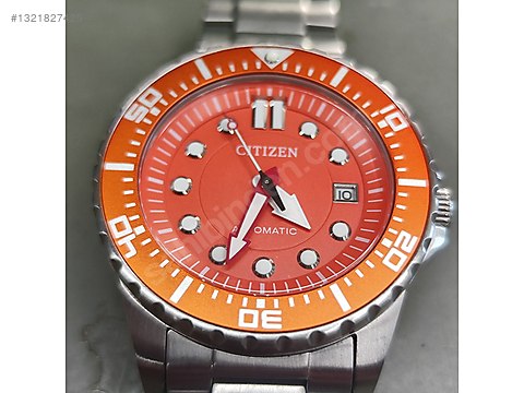 AT LAST＆CO.　Lot 122J Anniversary Citizen Promaster NJ0128-80X Çelik Kordon Turuncu Erkek Kol Saat