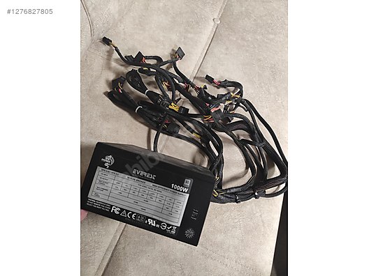 Everest 1000w 80psu - Güç Kaynağı ve Tüm Masaüstü Bilgisayar Parçaları sahibinden.com'da