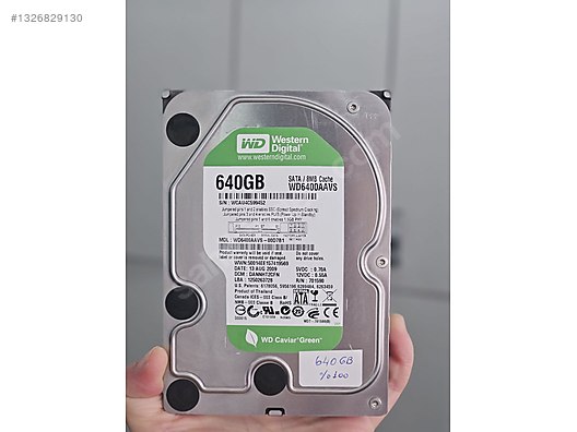 640 GB HARD DİSK WESTERN DİGİTAL GREEN sahibinden.comda - 1326829130