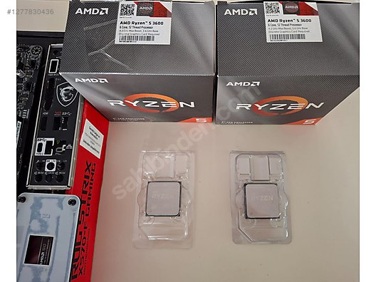 ADET RYZEN 3600 İŞLEMCİLER KUTULU STOK FANLI at