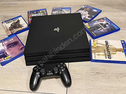 PS4 PRO 1TB 15 OYUN 7 CD 8 İNDİRME 0 ÇİZİK VE SORUNSUZ sahibinden