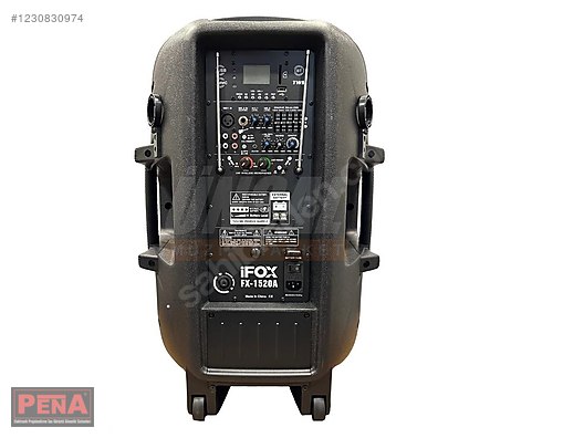 İFOX FX-1520A 15İNÇ 300W ÇİFT EL TELSİZLİ TAŞINABİLİR HOPARLOR on