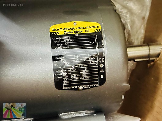 BALDOR-RELIANCE EM3611T-57 motor 3HP 1460RPM 3PH 50HZ 230v BALDOR-RELIANCE EM3611T-57 motor 3HP 1460RPM 3PH 50HZ 230v