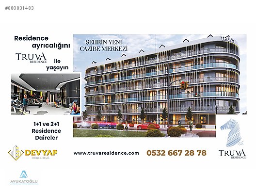 ŞEHİRİN YENİ CAZİBE MERKEZİ. TRUVA RESIDENCE.... #880831483
