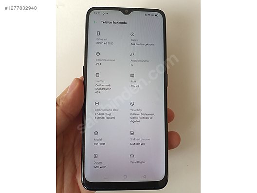 İkinci El ve Sıfır Alışveriş / Cep Telefonu & Aksesuar / Cep Telefonu / Oppo / A5 (2020)