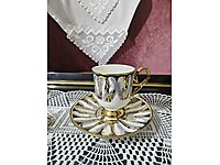 6 lı Gold Kahve Fincanı