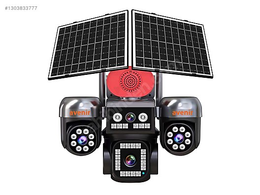 Avenir AV-S446 4 KAMERALI 3 PTZ 4G SOLAR KAMERA - Kablosuz IP