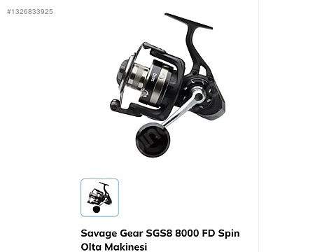 Olta Makinesi / SIFIR SAVAGE GEAR SGS8 8000 sahibinden.comda