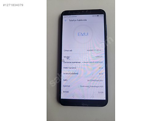 İkinci El ve Sıfır Alışveriş / Cep Telefonu & Aksesuar / Cep Telefonu / Huawei / Y7 (2018)