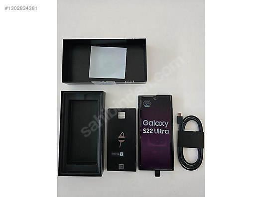 Samsung / Galaxy S22 Ultra / S22 Ultra 256 Siyah,Çiziksiz,Ekstralı