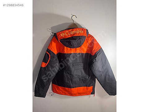 Columbia Siyah-Kırmızı Omni-Tech Anorak - Sıfır/Etiketli - M Bed