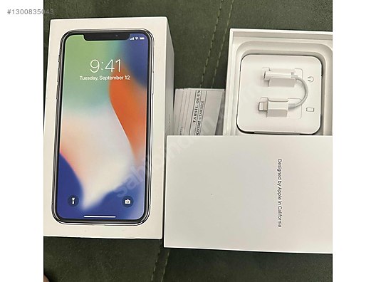 Apple / iPhone X / TEMİZ KULLANILMIŞ İPHONE X SILVER 64 GB