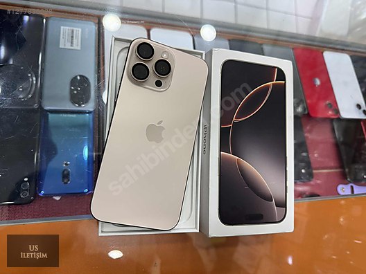 Resim Apple iPhone 16 Pro Max İkinci El YD | 256 GB | Çöl Titanyum İkinci El US İLETİŞİMDEN İPHONE 16 PRO MAX 256GB ÇÖL HATASIZ FİZİKİÇİFTSİM