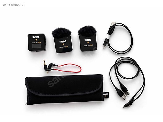 Mikrofon / RØDE Wireless GO II (2TX + 1RX) Full Set Temiz