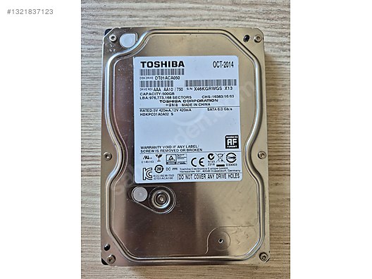 中古Toshiba 3.5インチ HDD 12TB 100% 100 Sağlıkta 500 Gb Toshiba 3.5 inç Harddisk sahibinden.comda