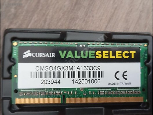 Corsair CMSO4GX3M1A1333C9 4GB DDR3 1333 MHz Notebook Bellek at sahibinden 1197838585