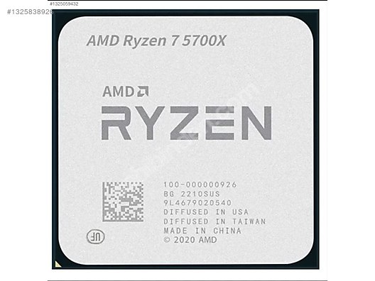 AMD RYZEN 7 5700X İŞLEMCİ sahibinden.comda - 1325838926