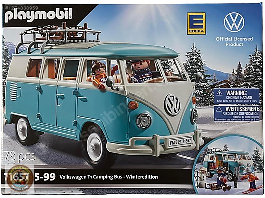 PLAYMOBIL 71657 Volkswagen T1 Camping Bus Winter YENİ SIFIR