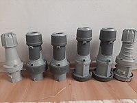 5x63 A mennekes Erkek dişi fiş kafa 5x125 #1274839133