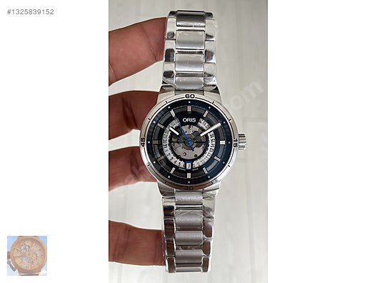 Oris / Oris TT1 Engine Date Skeleton 42mm Siyah Kadran Swiss ETA