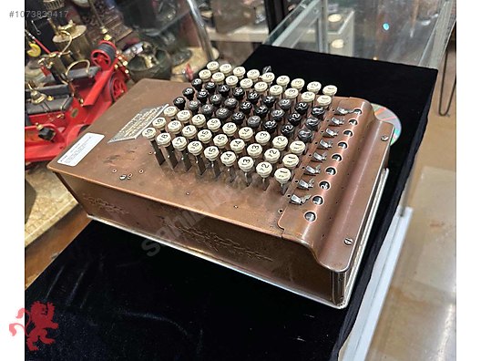 ANTİKA Amerikan Hesap makinası Comptometer - Model F 1918 yılı ...