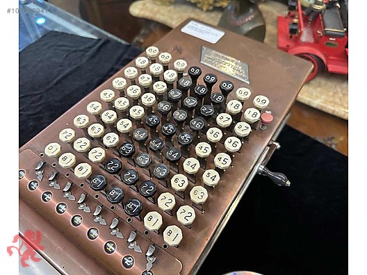ANTİKA Amerikan Hesap makinası Comptometer - Model F 1918 yılı ...