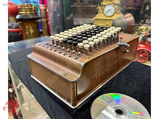ANTİKA Amerikan Hesap makinası Comptometer - Model F 1918 yılı ...
