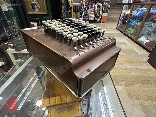 ANTİKA Amerikan Hesap makinası Comptometer - Model F 1918 yılı ...