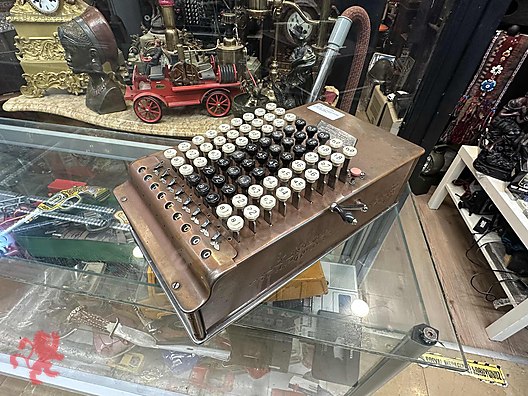 ANTİKA Amerikan Hesap makinası Comptometer - Model F 1918 yılı ...