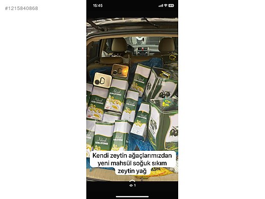 İkinci El ve Sıfır Alışveriş / Yiyecek & İçecek / Şarküteri / Zeytinyağı