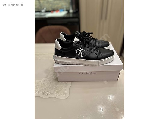 Calvin klein erkek chunky cupsole deri ayakkabı at