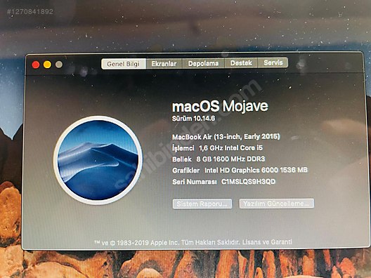 Apple Macbook / Bayandan temizzzzz!!!!!!!MacBookAir (13-inch