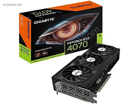 GIGABYTE-GEFORCE RTX 4070中古 Gigabyte RTX 4070 Gaming OC sahibinden.comda - 1296842180