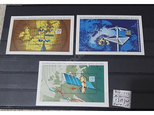 Foreign / 1971-89 ALMANYA DAMGASIZ MNH 11 BLOK TAM SERİ KAT DEĞERİ
