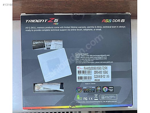 G.Skill 32gb Ram (2x16gb) Trident Z5 RGB sahibinden.comda - 1316842419