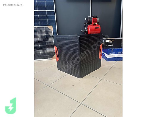 Güneş Enerjisi Sistemi - 100W katlanabilir taşınabilir güneş paneli