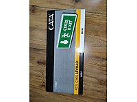 2 adet sıfır çıkış tabelası