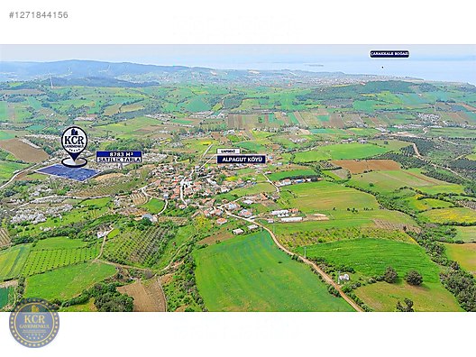 LAPSEKİ ALPAGUT'TA KÖYE YAKIN SATILIK TARLA #1271844156