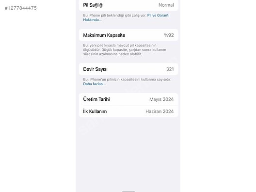 İkinci El 128 GB Apple iPhone 15 Pro iOS Cep Telefonu