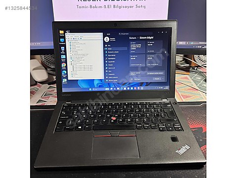 Lenovo / Lenovo thinkpad x270 16 gb ram ddr4 256 gb m2 ssd temiz