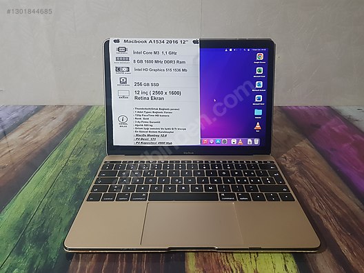 Apple Macbook / Apple A1534 İkinci El Macbook sahibinden.comda