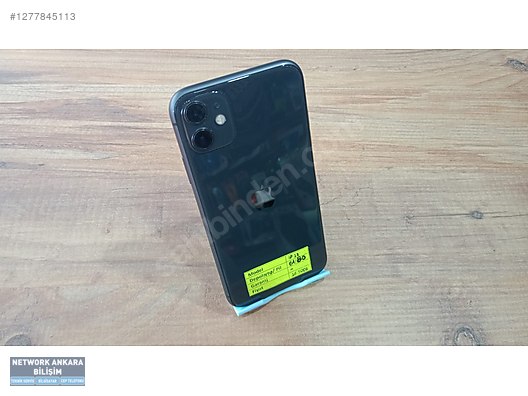 Resim Apple iPhone 11 İkinci El TR | 64 GB | Siyah İkinci El İPHONE 11 - 64 GB - PİL %80 - YURTİÇİ - SORUNSUZ - DEĞİŞENSİZ